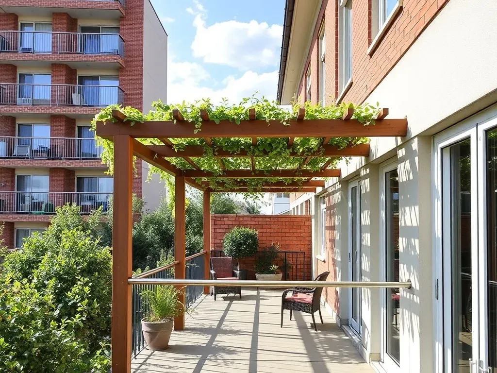 pergola w bloku